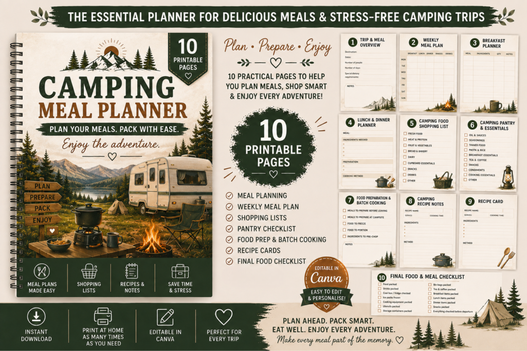 🍔 Camping Meal Planner & Shopping List Camping Meal Planner